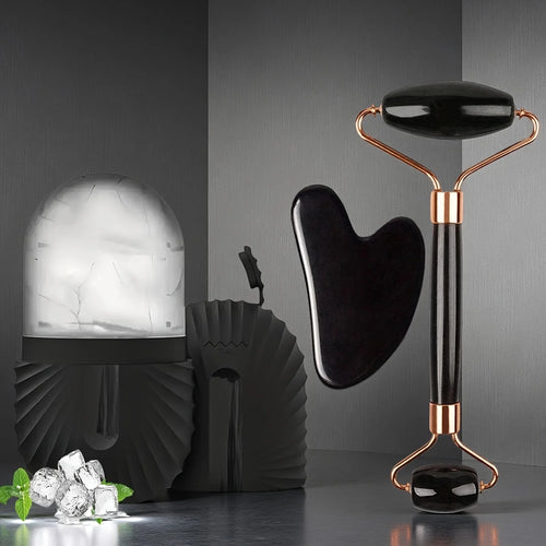 Rouleau Facial Glacé 3-en-1 - Effet froid , massage et éclat instantané