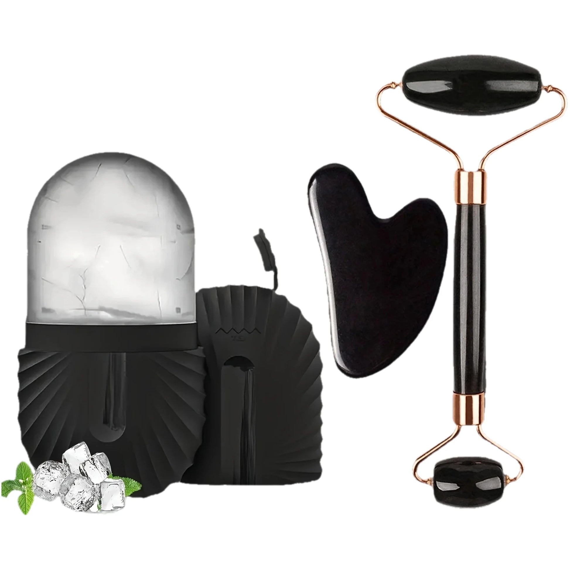 Rouleau Facial Glacé 3-en-1 - Effet froid , massage et éclat instantané